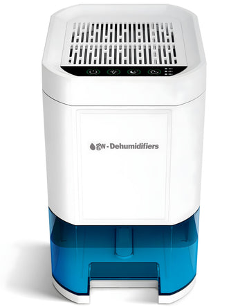 GW Dehumidifier for Home Damp 1000ML - Sleep Mode & 6 Timer Options - Electric Dehumidifier for Bedroom - Portable & Auto Turn Off - Energy Efficient Small Dehumidifier for Bathroom, RV & Garage
